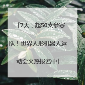 7天，超50支参赛队！世界人形机器人运动会火热报名中