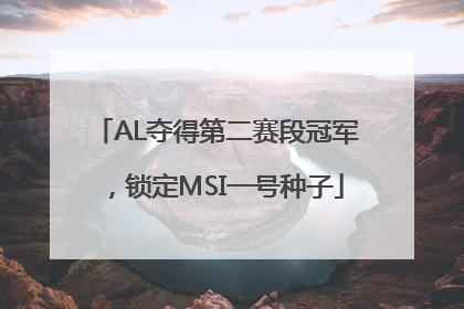 AL夺得第二赛段冠军，锁定MSI一号种子